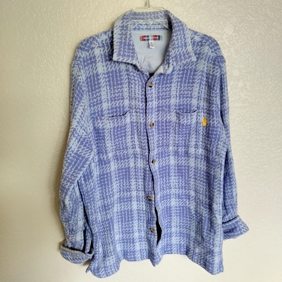 Urban Outfitters Other - Urban Oufitters Mens Purple Exploded Twill Long Sleeve Button-Down Shirt Size S